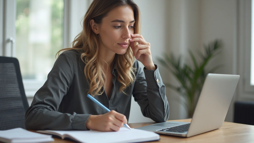 Produktiv arbetsmiljö med laptop, anteckningsbok och kaffe som visar aktiv lärande